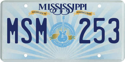 MS license plate MSM253