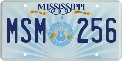 MS license plate MSM256