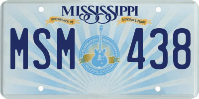 MS license plate MSM438