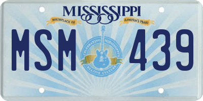 MS license plate MSM439