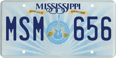 MS license plate MSM656