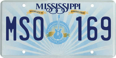 MS license plate MSO169