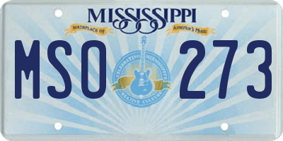 MS license plate MSO273