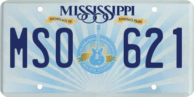 MS license plate MSO621
