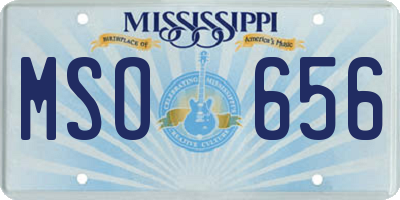 MS license plate MSO656