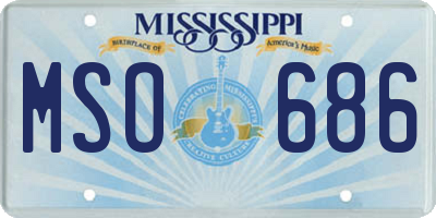 MS license plate MSO686