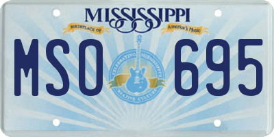 MS license plate MSO695