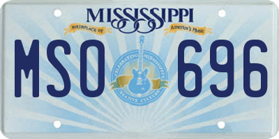 MS license plate MSO696
