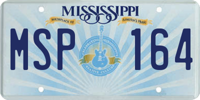 MS license plate MSP164