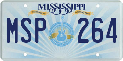 MS license plate MSP264