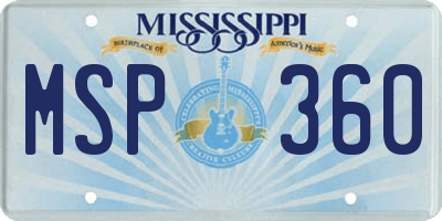 MS license plate MSP360