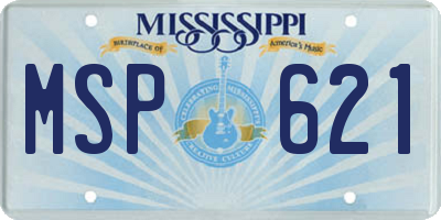 MS license plate MSP621