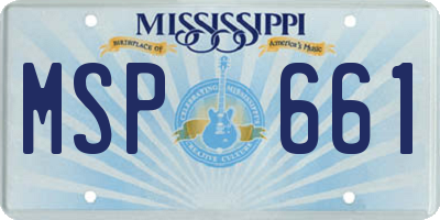 MS license plate MSP661