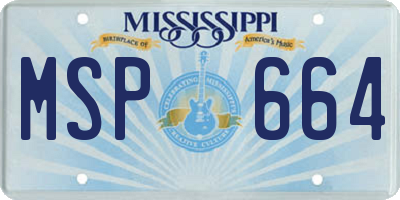 MS license plate MSP664