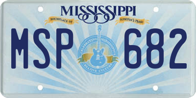 MS license plate MSP682