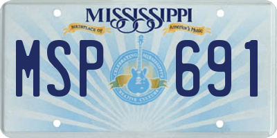 MS license plate MSP691