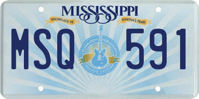 MS license plate MSQ591