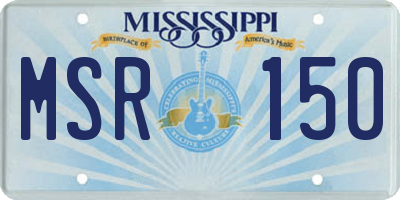 MS license plate MSR150