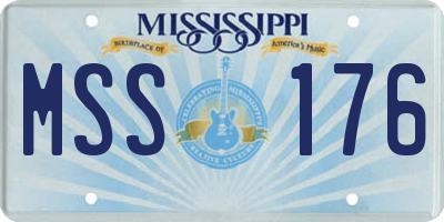 MS license plate MSS176
