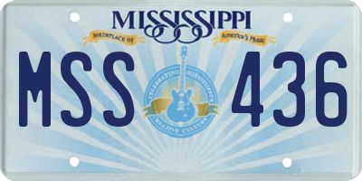MS license plate MSS436