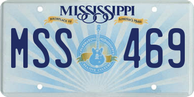 MS license plate MSS469