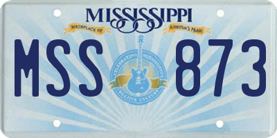 MS license plate MSS873