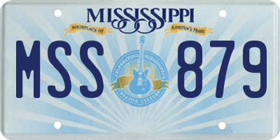 MS license plate MSS879
