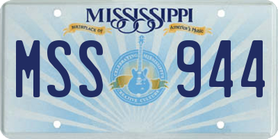 MS license plate MSS944