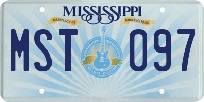 MS license plate MST097
