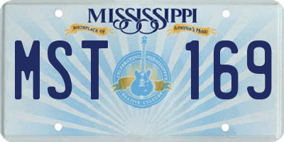 MS license plate MST169