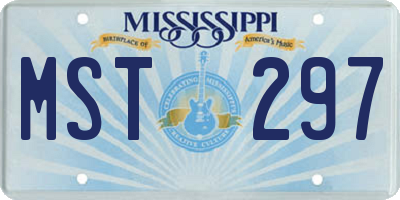 MS license plate MST297