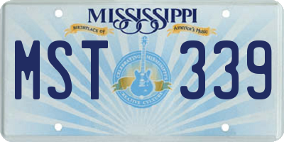 MS license plate MST339