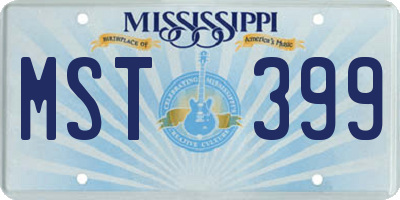 MS license plate MST399