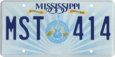 MS license plate MST414