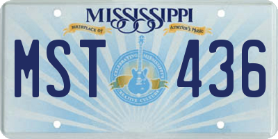 MS license plate MST436