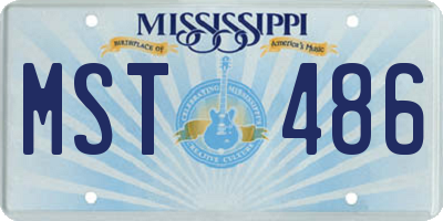 MS license plate MST486