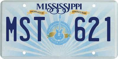 MS license plate MST621