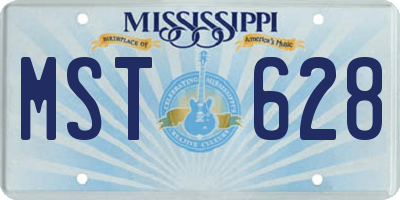 MS license plate MST628