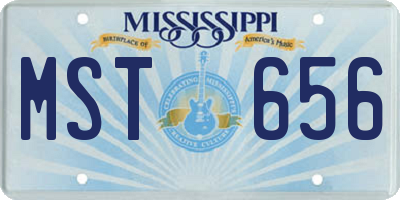 MS license plate MST656