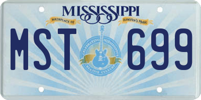 MS license plate MST699