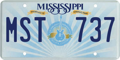 MS license plate MST737