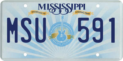 MS license plate MSU591