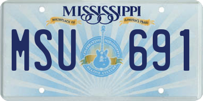 MS license plate MSU691