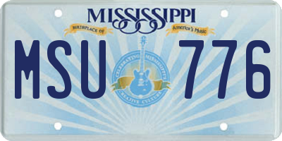 MS license plate MSU776