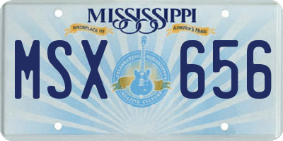 MS license plate MSX656