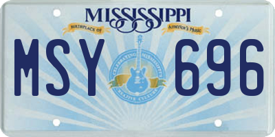 MS license plate MSY696