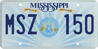 MS license plate MSZ150