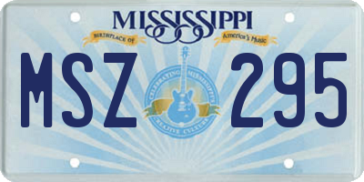 MS license plate MSZ295