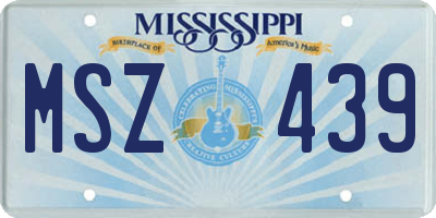 MS license plate MSZ439