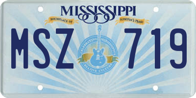MS license plate MSZ719